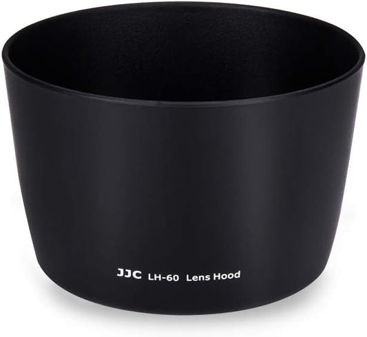 JJC Compatible Canon ET-60 Lens Hood for Canon EF 75-300mm f/4-5.6 III USM/EF-S 55-250mm f/4-5.6 IS II Lens Ф58mm Protective Filter and Lens Cap
