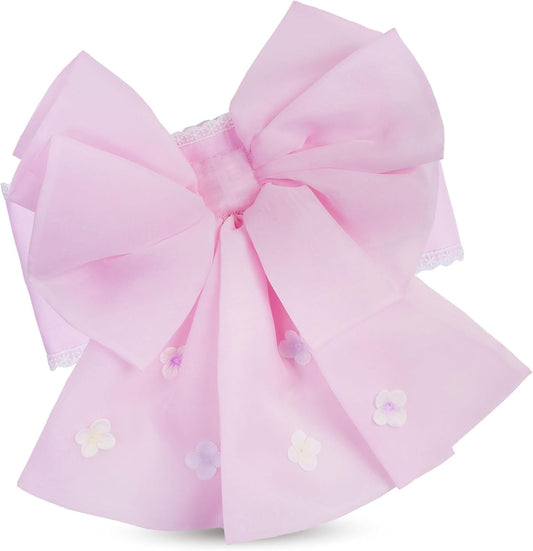 [NISHIORI] Yukata Belt for Girls, Easy Obi, Ribbon, Flower Motif, Easy to Wear, Yellow, Cream, Lavender, Purple, Pink, For Children, 39.4 inches (100 cm), 43.3 inches (110 cm), 47.2 inches (120 cm