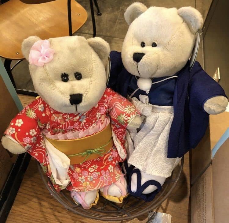 Bearista Hakama Kimono, Long Sleeve, Japan Limited Edition Starbucks Starbucks Starbucks New Year's Wedding