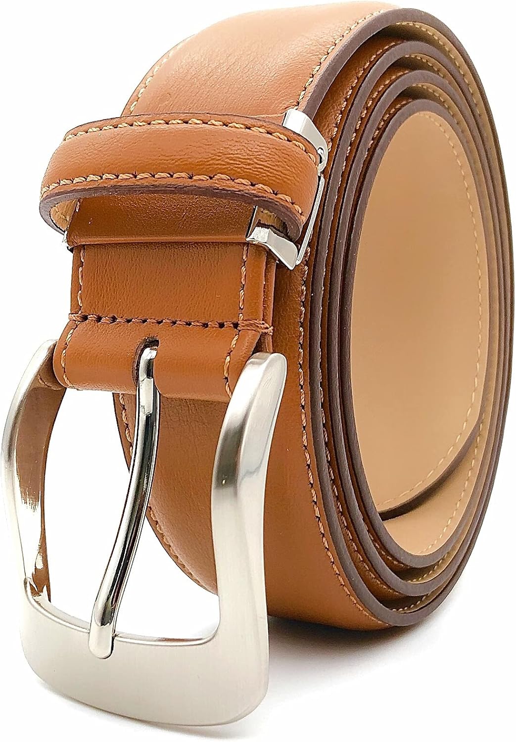 Genuine Japanese Cowhide Leather Belt, Made in Japan, Japanese Manufacturer, Handmade, Men's, Business, 35 Wide, Casual, Classic, Basic "Smooth Soft", Gift, Adjustable Size