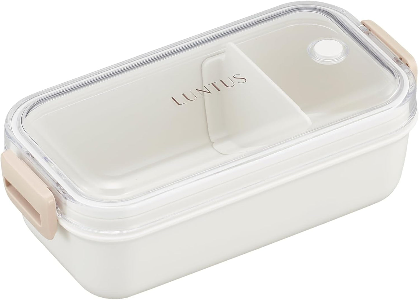 Asvel SA500N Smart Lock Bento Box, Easy to Serve, Antibacterial, C-Lantus SA500N Dome Type, 1-Tier White