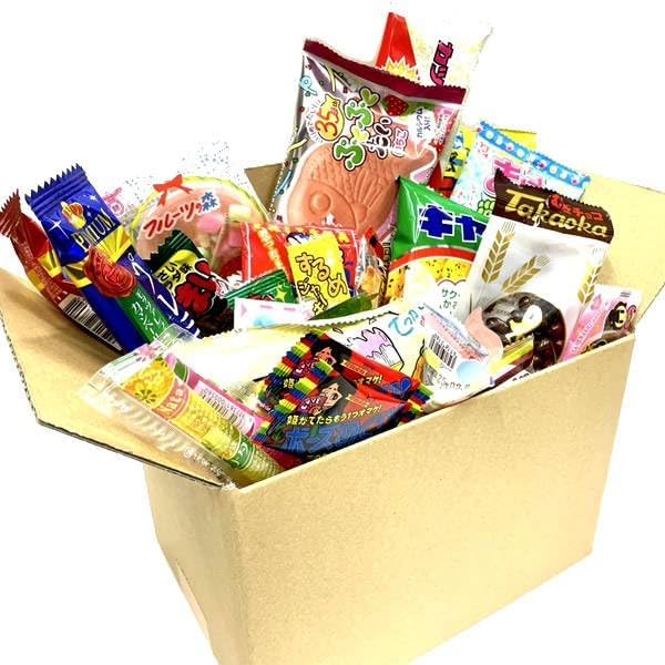 Assorted Dagashi, 35 Piece Tote Bag, 1 Service, Dagashi, Candy Set, Events, Gifts, Fun Party, Valentine's Day, Christmas Party, Halloween, Golden Week