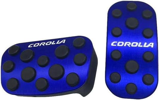 Compatible Toyota Corolla Cross, New Corolla Touring/Sports/Sedan 210 Series Aluminum Pedal Cover, Brake Pedal, No Tools Required, Dedicated Logo, Easy Installation, Interior Custom