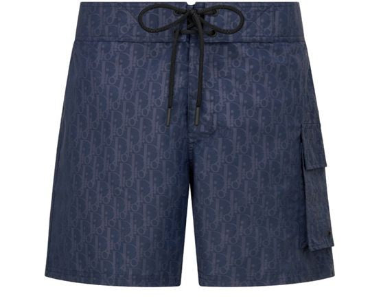 Dior Oblique Swim Shorts - Image 1