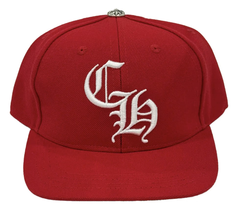 CHROME HEARTS 'RED/WHITE' 6 PANEL BASEBALL HAT