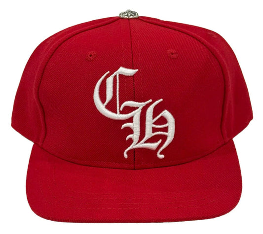 CHROME HEARTS 'RED/WHITE' 6 PANEL BASEBALL HAT