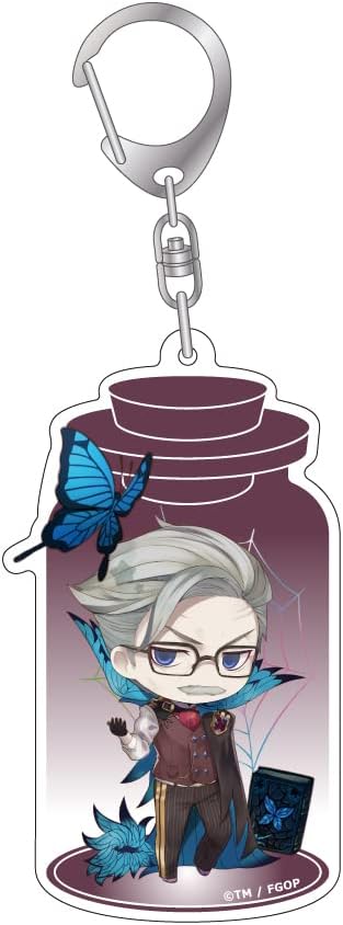 Algernon Products Fate/Grand Order Charatoria Acrylic Key Chain Archer/James Moriarty Approx. H 3.3 x W 2.0 inches (85 x 52 mm), Acrylic, Metal