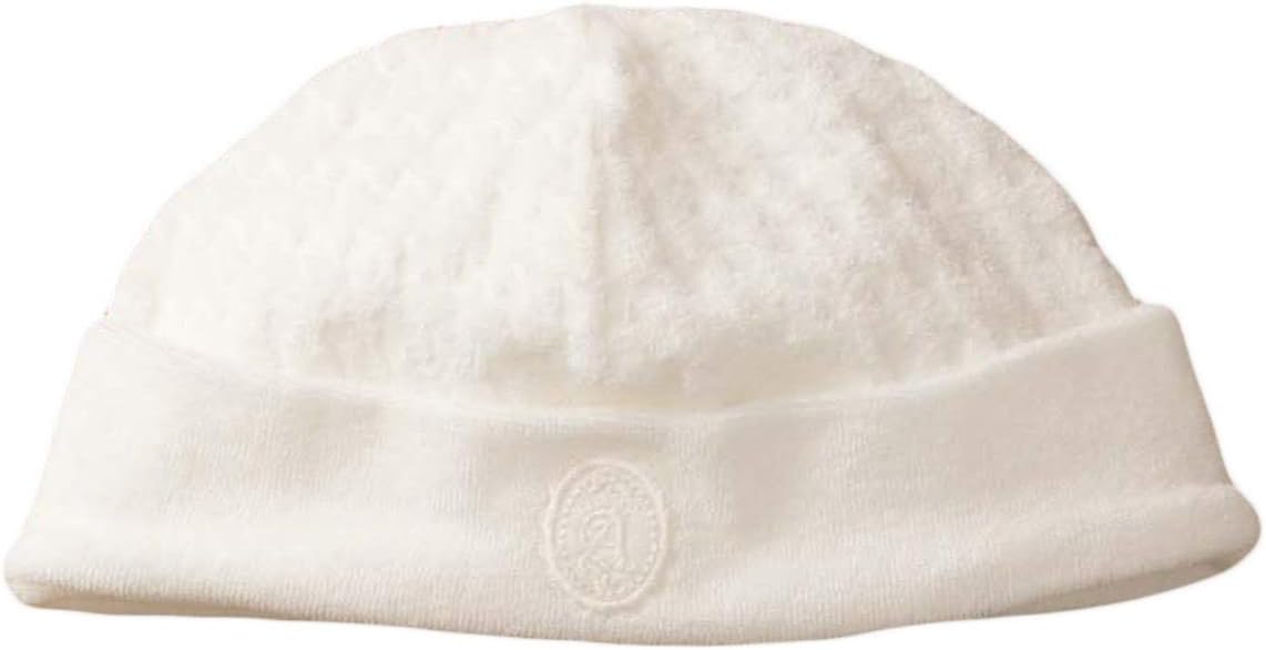 ANGELIEBE 5506311 Baby, Made in Japan, Discharge Hood, Baby Clothes, Hat, All Seasons, Cotton, White, Pile, Discharge, Newborn, Off White, white (off-white)