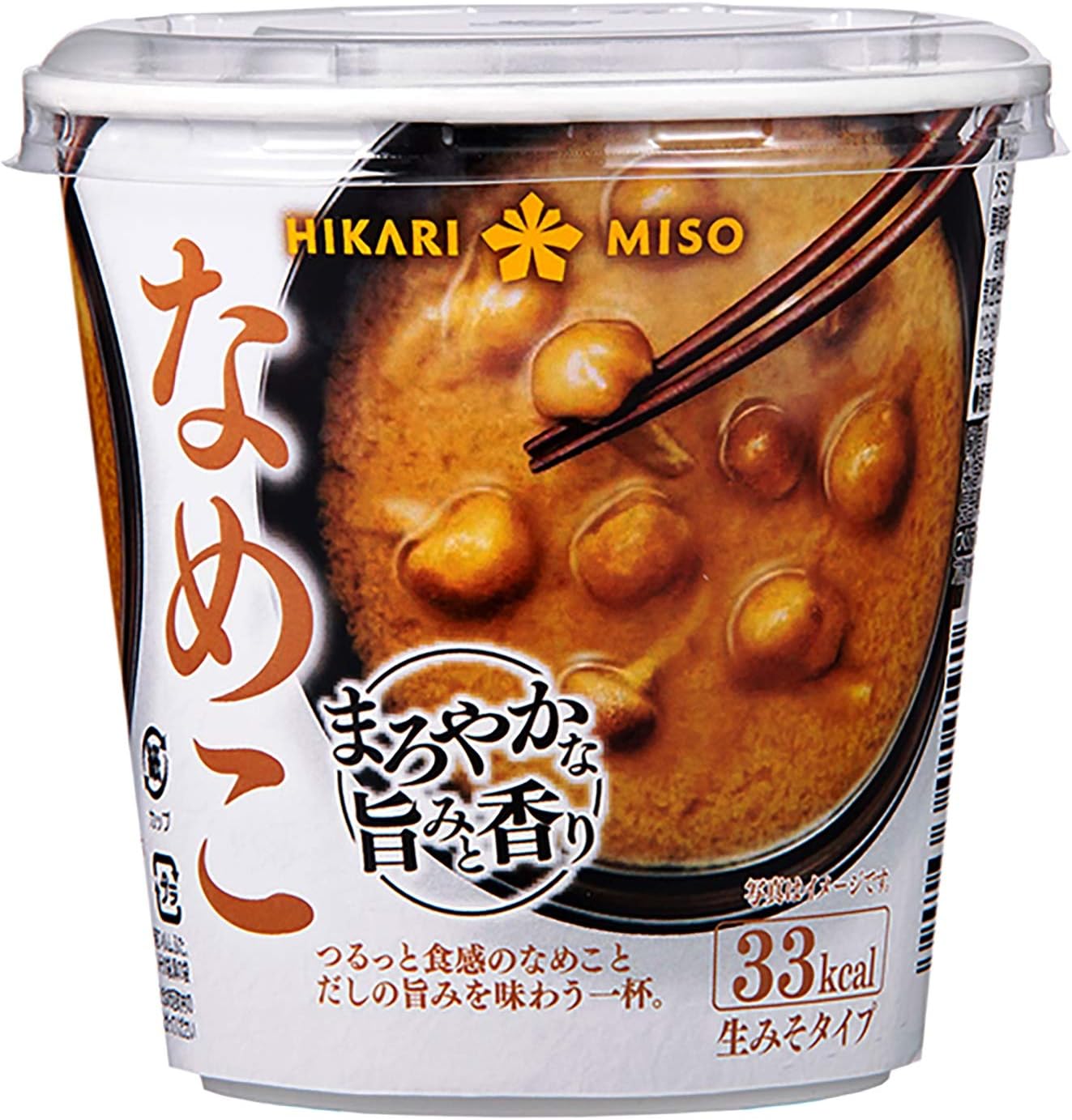Hikari Miso Cup Miso Soup, Mellow Umami and Aroma, Nameko, 1 serving × 6 pieces