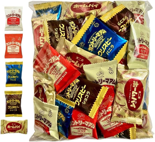 Country Maid & Home Pie Set 5 Varieties Total 55 Bags (74 Pieces) Set/Country Maid Crispy/Home Pie Individually Wrapped Commercial Use Assortment