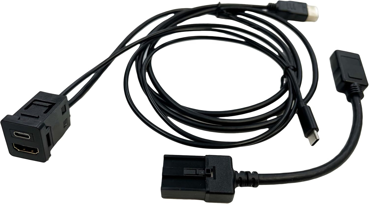 New Prius 60 Series Dedicated USB/HDMI Socket & Cable, Supports 12.3 inch & 8 inch Display Audio, HDMI Conversion, HDMI Input, Ottocast, Ottocast Relocation, Car Navigation Parts, Accessories, For