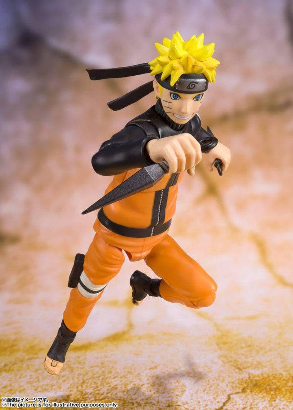 S.H. Figuarts Naruto Shippuden Naruto Uzumaki [BEST SELECTION] Approx. 5.5 inches (140 mm), PVC & ABS Pre-painted Action Figure