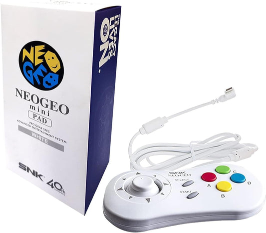 NEOGEO Mini PAD - 白 NEO GEO Mini/NEO-GEO Arcade Stick Pro用 SNKクラシック有線ゲームコントローラ