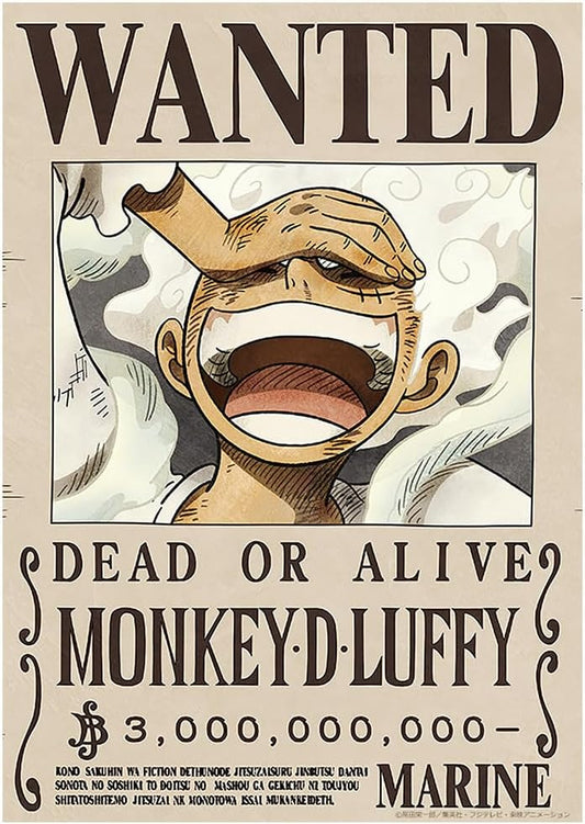 ONE PIECE One Piece Official Wall Sticker Made in Japan 16.5 x 11.7 inches (42 x 29.7 cm) (op-441: Luffy 3 Billion)