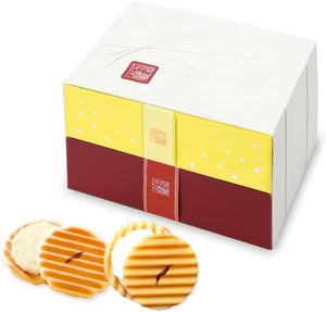 Princess Chiju Senbei 2-Tier Box (Lemon Squash, Sugar Cream, 12 Sheets each), Drumon, Father's Day, Middle Agent, Kyoto Sweets, Japanese Sweets, Gift, Return Gift, Thank You