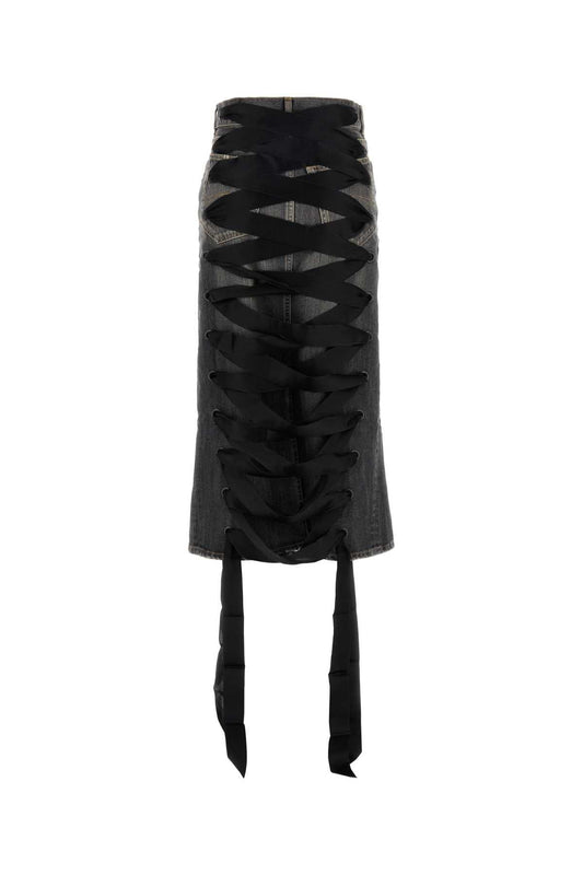 Balenciaga バレンシアガブラックデニムスカート - Image 1