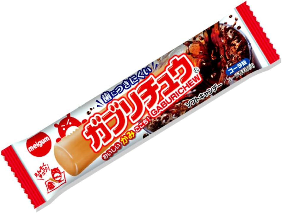 Meiji Chewing Gum, Gaburichu Coke Flavor, 1 Bottle x 20 Bags