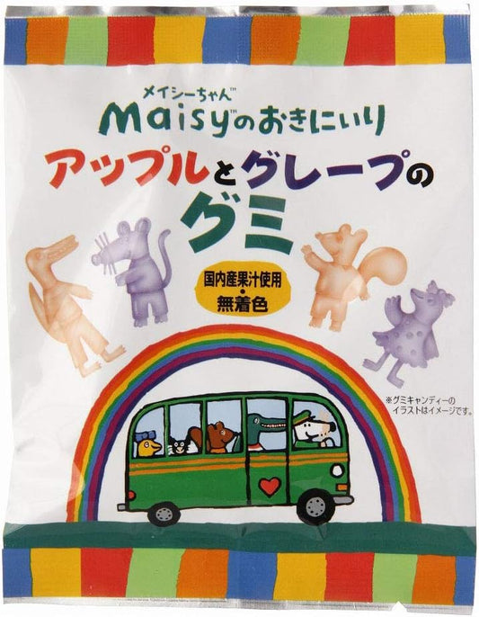 Macy's Okiniiri Shoukensha Macy Apple and Grape Gummies, 8 Capsules x 10 Pieces