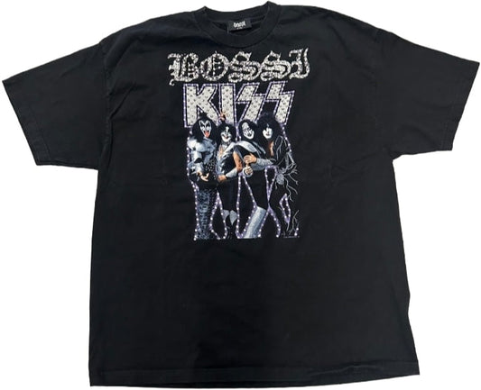 BOSSI 'KISS GROUP' RHINESTONE VINTAGE TEE