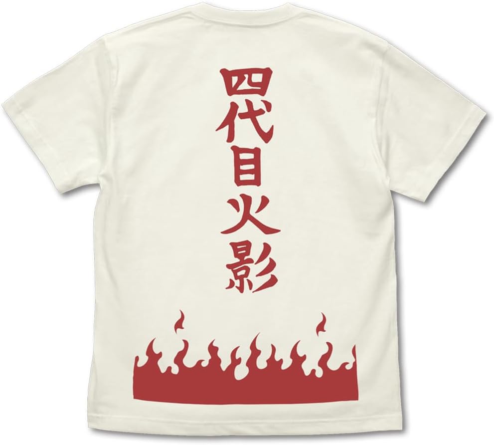 (Official) Costa Naruto Shippuden Fourth Generation Fire Shadow T-Shirt VANILLA WHITE L