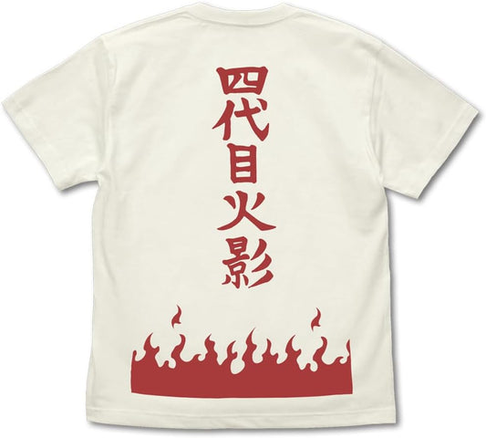 (Official) Costa Naruto Shippuden Fourth Generation Fire Shadow T-Shirt VANILLA WHITE L