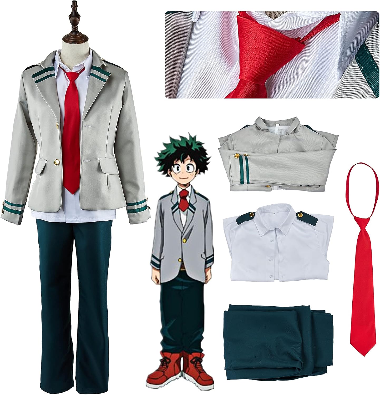 Essri Cosplay Costume, My Hero Academia Uniform, Ikuya, Izuku, Bakugo Katsumi, Tenya Iida, Shoji Gou, Rinichi Ochako Wind Costume, Halloween, Christmas, Costume, Anime, Cosplay Events, Costume