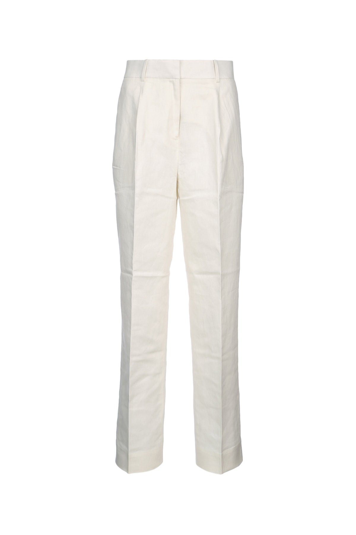 Calvin Klein構造化リネンプリーツパンツ - Image 1