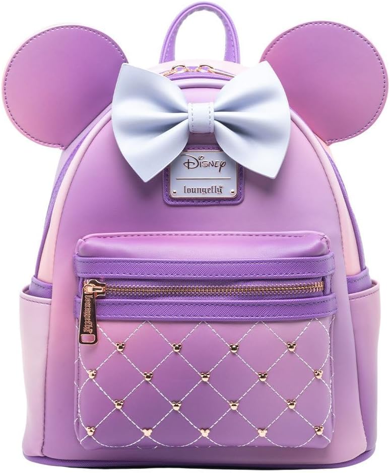 Loungefly Disney The Minnie Mouse Classic Series Women's Backpack, Lavender, Multicoloured, One Size, Wdbk3189