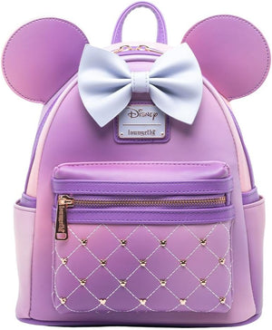 Loungefly Disney The Minnie Mouse Classic Series Women's Backpack, Lavender, Multicoloured, One Size, Wdbk3189