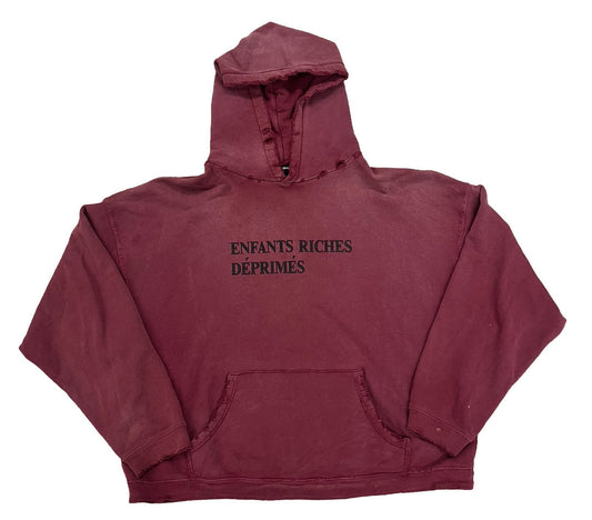 ENFANTS RICHES DÉPRIMÉS 'WASHED MAROON' HOODIE