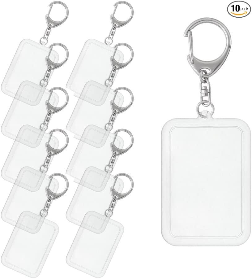 Daio Seisakusho KK68 Searling Bee Key Holder, Rectangular, Pet Photo, Regular Keepsake, Includes One Touch Keychain, Made in Japan, 2.7 x 1.8 inches (68 x 45 mm)