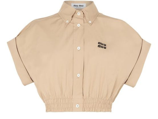 MIU MIU Cropped shirt - Image 1