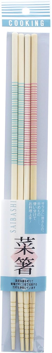 イシダ 日本製 箸 菜箸 カブキ すべり止め 2P 33cm