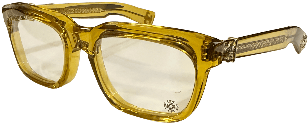 CHROME HEARTS 'SEE YOU IN TEA' CRYSTAL YELLOW GLASSES