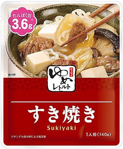 Reduced Salt Foods Kissey Yume Series Sukiyaki Retort, 4.9 oz (140 g) x 2 Bag Set, Considerate Salt, Protein, Phosphorus and Potassium