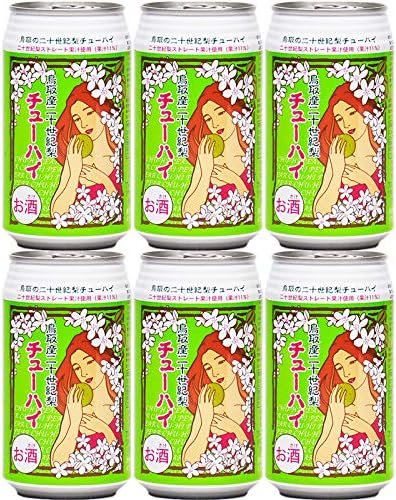 20th Century Pear Chuhai Produced in Tottori Prefecture, 11.8 fl oz (350 ml) x 6 Bottles, Liqueur, Gift, Souvenir, Specialty Product