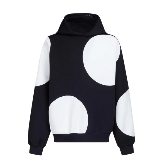 MARNI 'BLACK/WHITE' POLKA DOT HOODIE