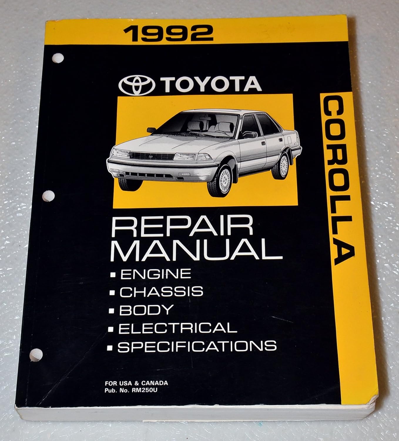 1992 Toyota Corolla Repair Manual