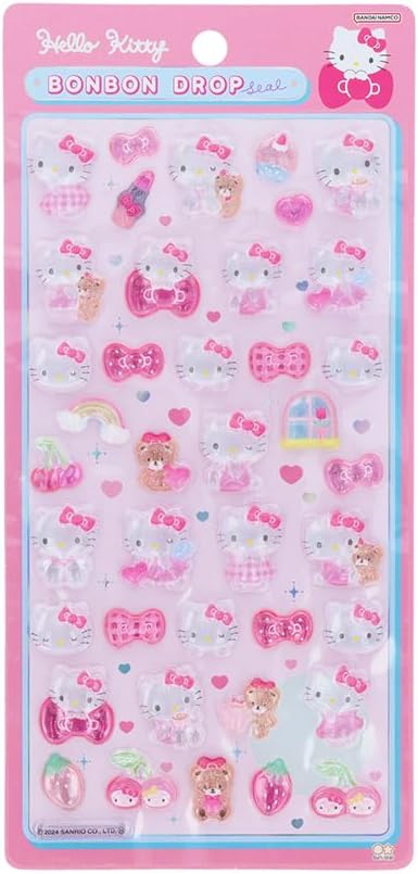 Sunstar Stationery Sanrio Character Seal 3D Bonbon Drop Seal Hello Kitty B S8542783