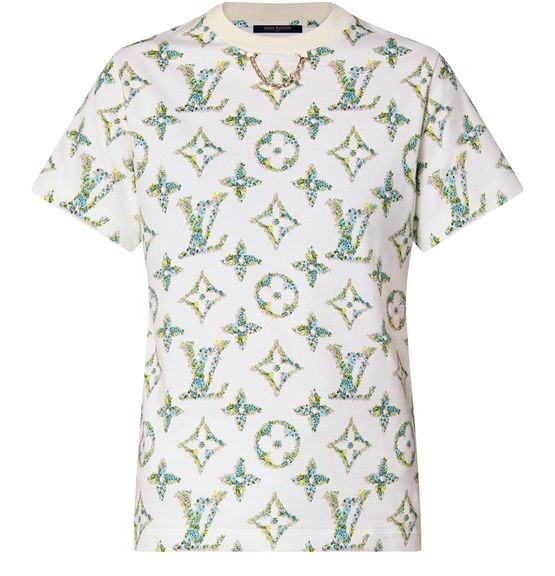 LOUIS VUITTON Floral Monogram T-Shirt - Image 1