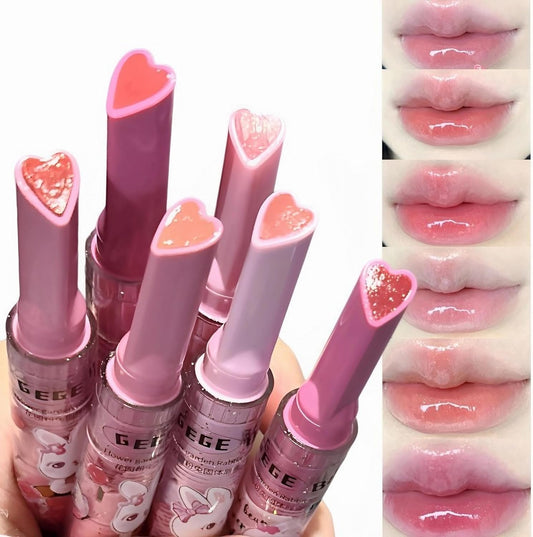 Lipstick, Cute High Color Lip, Glitter Lipstick, Rom and Gloss, Transparent, Anti-Fall Lipstick, Cute Cosmetics Moisturizing, Glitter, Colored Lip, Glossy, Long Lasting, Long Lasting, Korean Cosmetics