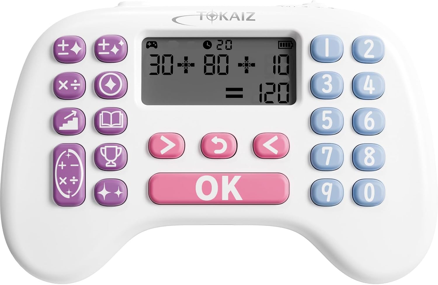 TOKAIZ TMAD-D01 Arithmetic Drill, Four Arithmetic Operations, Mixed Operations, Number Memorization, Mini Games, Addition, Subtraction, Division, Multiplication, 99th Reading Function, Maseko Digital,