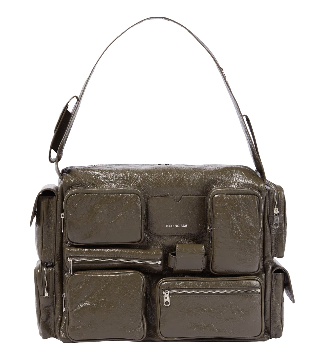 BALENCIAGA 'KHAKI' SUPERBUSY LARGE BAG