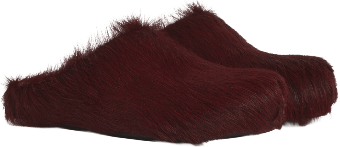 MARNI 'PLUM' SABOT SLIPPERS