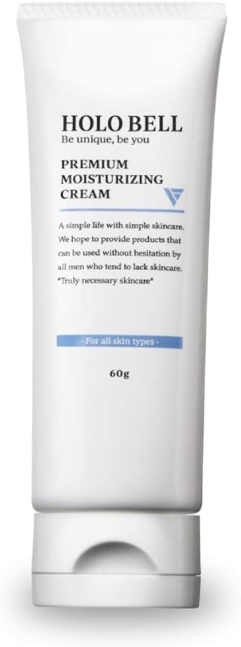 HOLO BELL [Quasi-Drug] Holo Bell Premium Moisturizing Cream, Acne, Drying, Stains, Wrinkles, Fragrance-free, Men's, 2.1 oz (60 g)