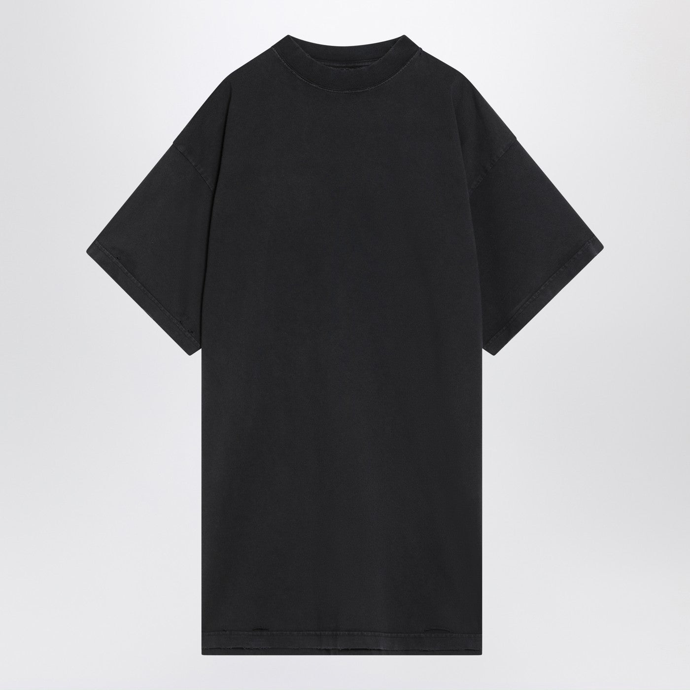 Balenciaga ヴィンテージジャージの黒い塗装されたバレンシアガTシャツ - Image 1
