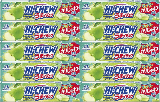 Morinaga Haichu Umai-chu (Green Apple Flavor) (Set of 10)