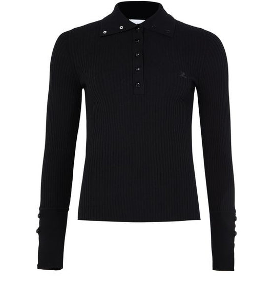 COURREGES Classic rib polo - Image 1