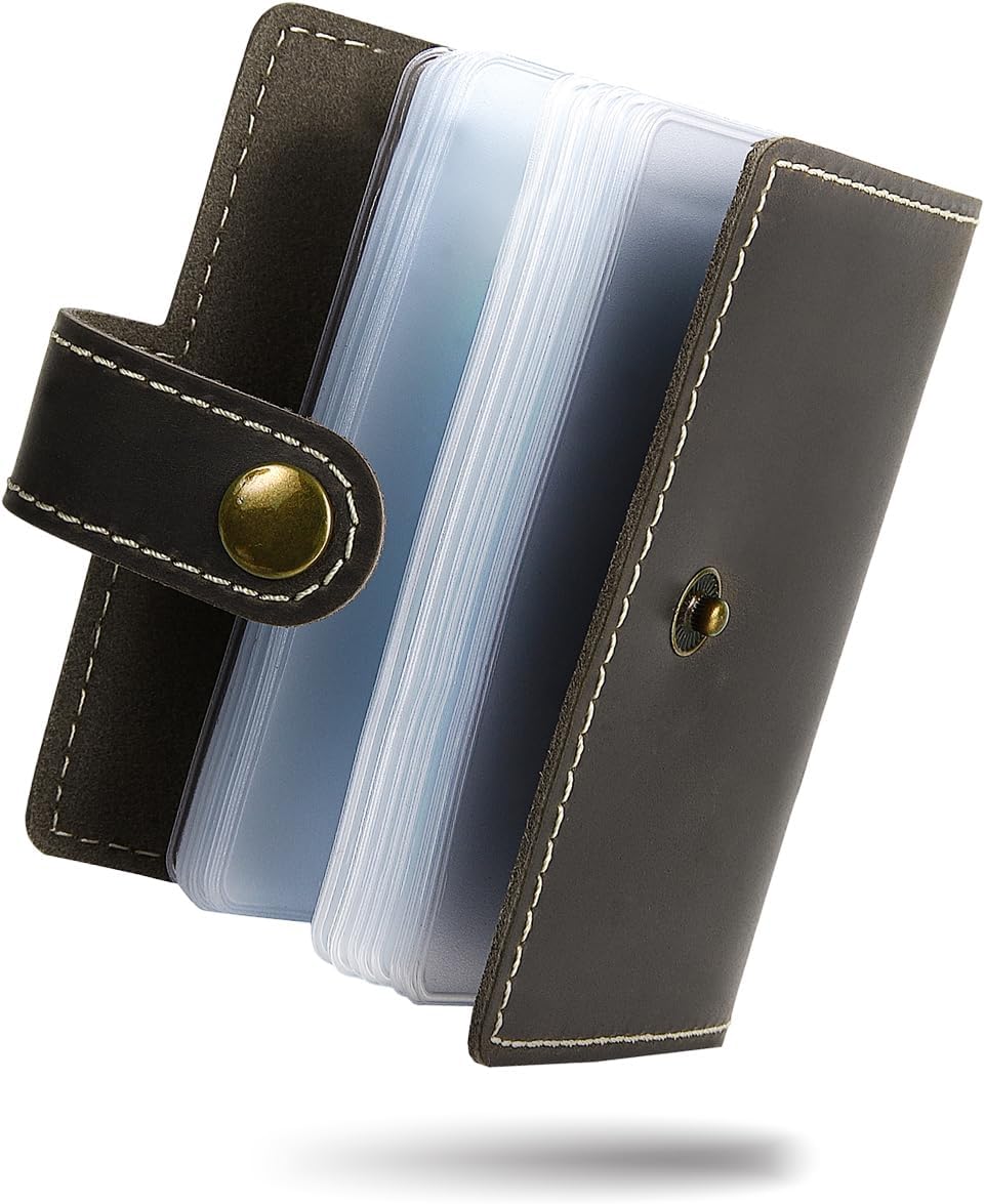 Kameto Bag Manufacturing Men's Credit Card Case, Genuine Leather, Credit Card Case, Folio Case, Credit Card, Examination Ticket, Point Card, dark brown