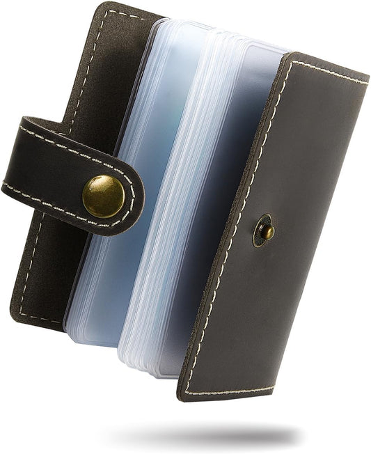 Kameto Bag Manufacturing Men's Credit Card Case, Genuine Leather, Credit Card Case, Folio Case, Credit Card, Examination Ticket, Point Card, dark brown